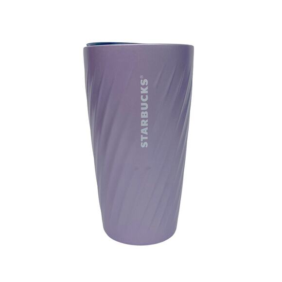 Starbucks Other - Starbucks 12oz Winter Lilac Subzero Twist Ceramic Travel Mug Tumbler Purple